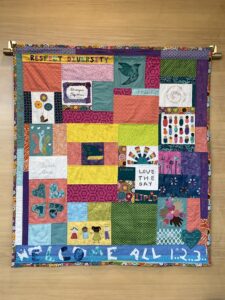 Full view of the Maker in Residence Quilt.